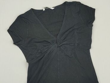 guess czarne t shirty damskie: Top L (EU 40), condition - Good