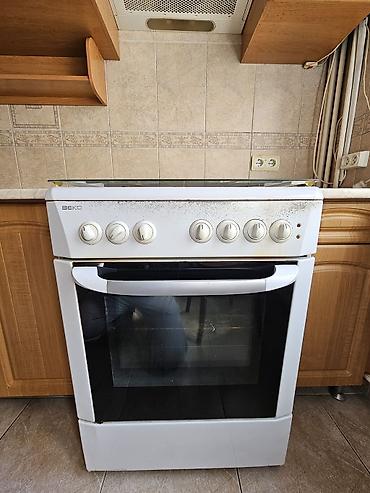 беко: Комбинированная плита BEKO с духовкой. самовывоз из 10 микрорайона. - — 1