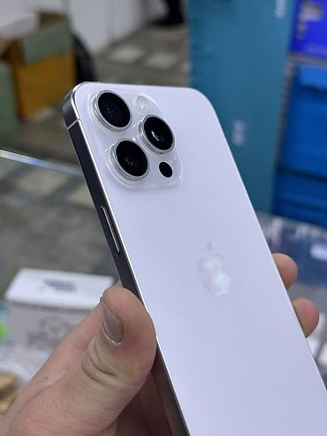Apple iPhone: IPhone 15 Pro Max, Б/у, 256 ГБ, White Titanium, Зарядное устройство, Защитное стекло, Коробка, 88 % — 7