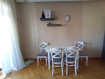 Комплекты столов и стульев: Для кухни, Новый, Нераскладной, Прямоугольный стол, 4 стула, Азербайджан