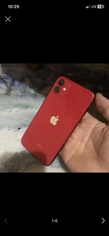 mac save: IPhone 11, Б/у, 128 ГБ, Красный, Наушники, Зарядное устройство, Защитное стекло, 77 % — 2