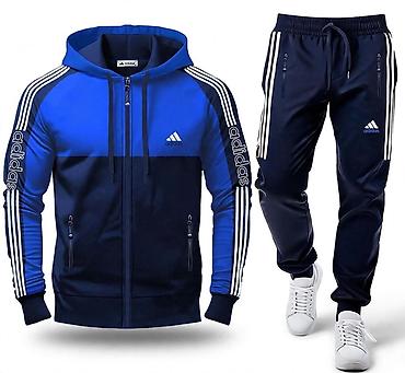 Women's Sweatsuits: Muški sportski komplet (dukserica sa kapuljačom + donji deo trenerke) — 1