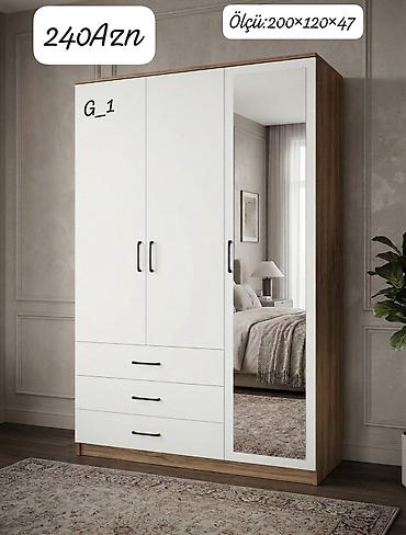 G_1 modeli paltar dolabı - Ölçü: 200 × 120 × 47 sm - Rəng və dizayn