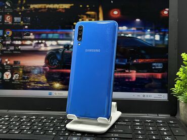 Samsung: Samsung Galaxy A50, Б/у, 64 ГБ, цвет - Синий, 2 SIM