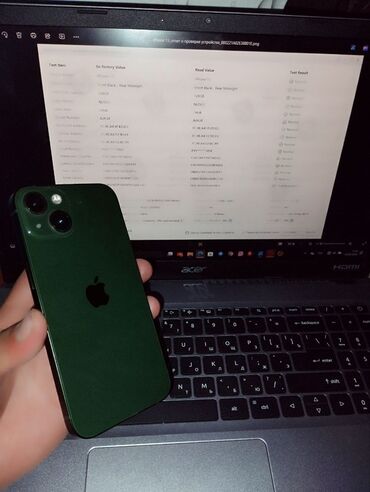 Apple iPhone: IPhone 13, Б/у, 128 ГБ, Зеленый, 100 %