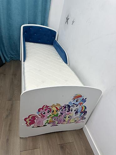 bunk bed: Детская кровать с мягким изголовьем и бортиками + ящики для хранения — 5