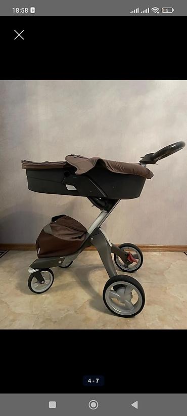 Gəzinti arabaları: Stokke Xplory uşaq arabası – qəhvəyi rəng Xüsusiyyətlər: - Yüksək — 8