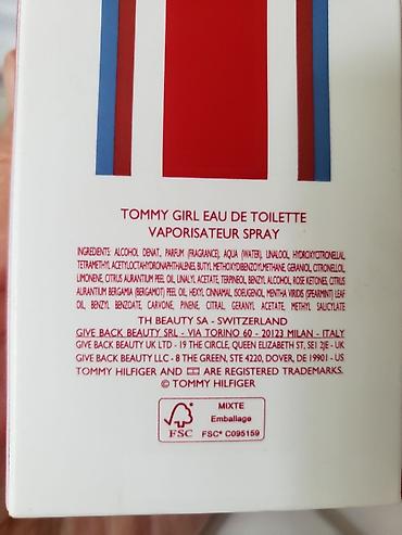frag: Tommy Hilfiger Tommy Girl — туалетная вода-спрей для женщин. - Объем — 3