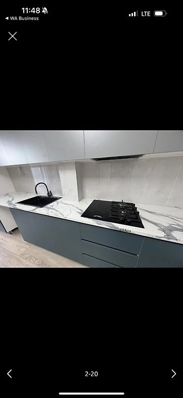 Кухонные гарнитуры: Кухонный гарнитур, цвет - Серый — 2