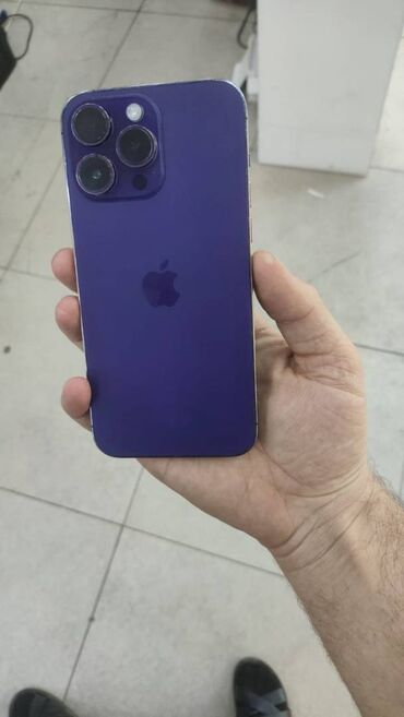 купить бу iphone 6: IPhone 14 Pro Max, 128 ГБ, Deep Purple, Отпечаток пальца, Беспроводная зарядка, Face ID
