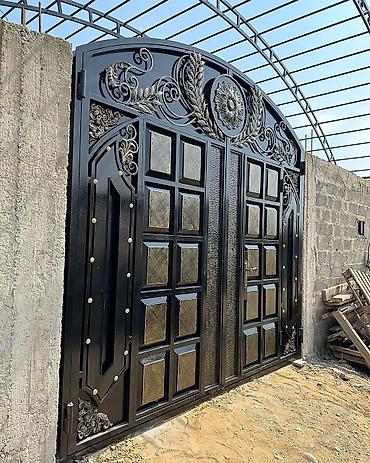 Həyət darvazaları: Metal EN MMC olaraq istədiyiniz forma və ölçüde demir işlerinin — 7
