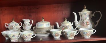 набор художника: Çay dəsti, rəng - Ağ, Farfor, Madonna, 6 nəfərlik, Almaniya