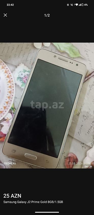 samsung printer: Samsung Galaxy J2 Prime, 8 GB, rəng - Qızılı, İki sim kartlı — 1