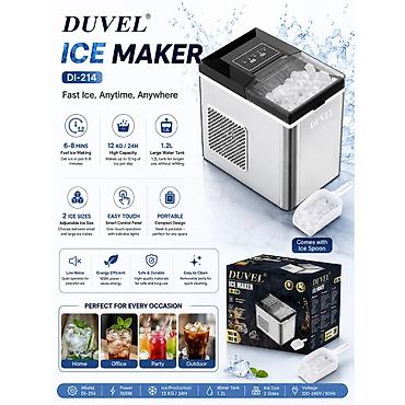 Buz aparatları: №: 3888 Məhsulun adı: Buz generatoru Duvel DL-214 1.3 l gümüşü Brend — 1