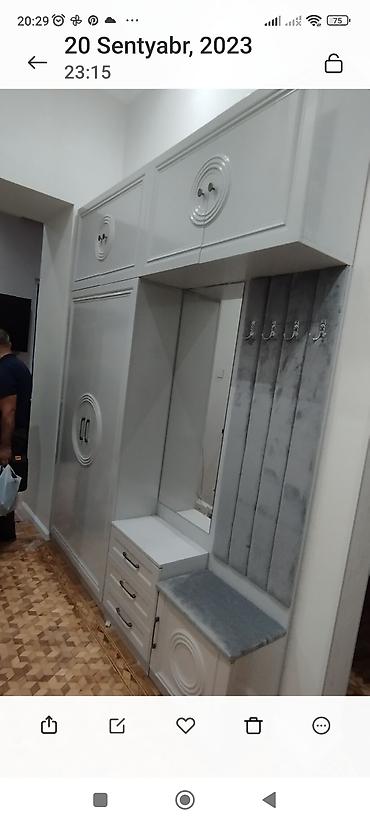 Yataq otağı dəstləri: Mebel dəsti – yataq otağı və dəhliz üçün - Yataq: Yumşaq kapitonajlı — 6