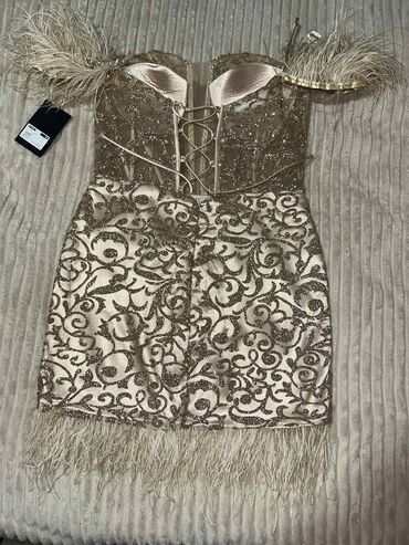 verica rakocevic haljine cene: Ralph Lauren L (EU 40), color - Beige, Evening, Other sleeves