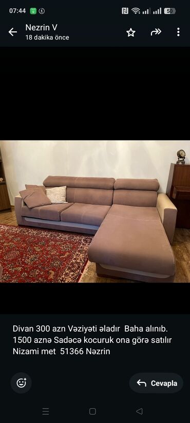 Divanlar: Künc divan