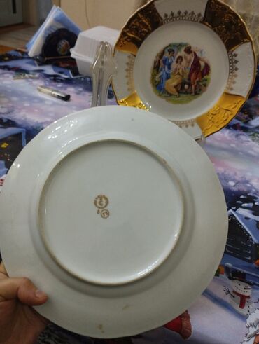 Boşqablar: Boşqablar, rəng - Qızılı, Farfor, Azərbaycan — 6