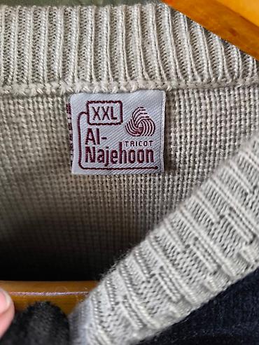 джинсы варенка: Мужской вязаный свитер Al-Najehoon Tricot, размер XXL. - Цвет и — 2