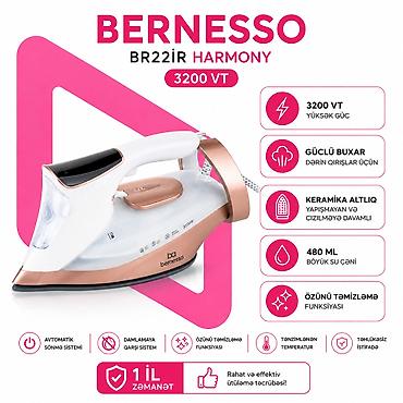par utusu: №: 16488 Məhsulun adı: Ütü Bernesso BR22IR, ağ/bej Brend: Bernesso — 1