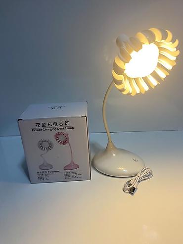 Stol lampaları: Məhsul: Flower Charging Desk Lamp – USB-lə şarj olunan masa lampası - — 1