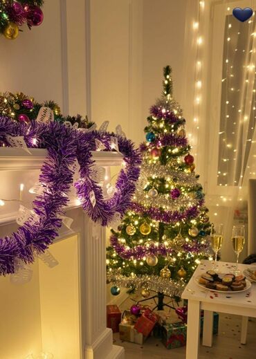 Yeni il ağacları: LED işıqlı Yeni il ağacı – payetli bəzəklərlə - Realistik iynəyarpaq — 28