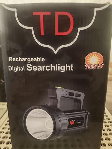 gence qab: TD Rechargeable Digital Searchlight – TD-3300, 100W Xüsusiyyətlər: - — 4