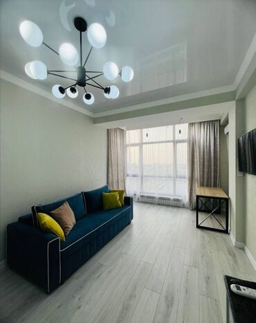 элитный дом ош: 2 бөлмө, 53 кв. м, Элитка, 12 кабат, Евроремонт