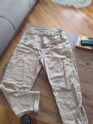 3132 jeans: Şalvarlar Jass Jeans, L (EU 40), rəng - Bej