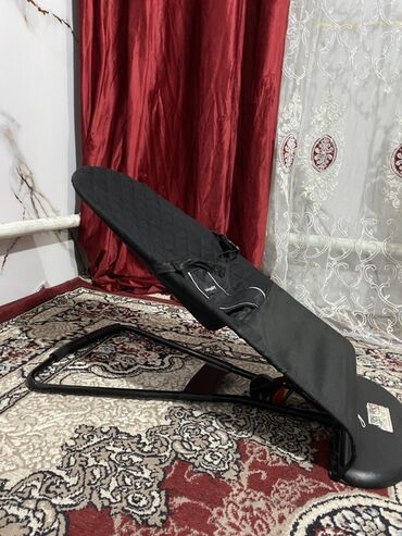 детская переноска люлька: Детский шезлонг, Б/у, Качалка, Другой материал, цвет - Черный