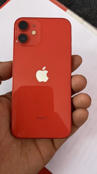 iphone 12 plus: IPhone 12 mini, Б/у, 256 ГБ, Красный, Чехол, 79 %