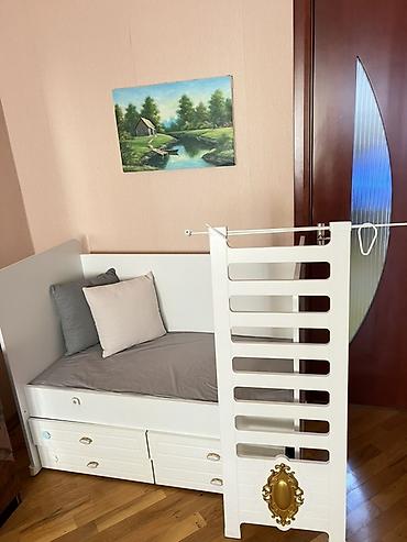nur mebel: Oğlan və qız üçün, İşlənmiş, Çarpayı, Bazasız, Matras ilə, Siyirməli — 3