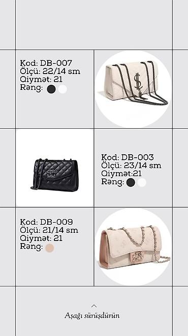küpe: Məhsul: Qadın çiyin/əl çantaları kolleksiyası (Dolce Baganna) Model — 2