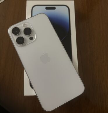 şarj: IPhone 14 Pro Max, 128 GB, Matte Silver, Simsiz şarj, Face ID, Sənədlərlə