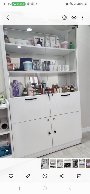 Оборудование для салонов красоты: Косметологический шкаф полностью сделан из корейской мдф и полки