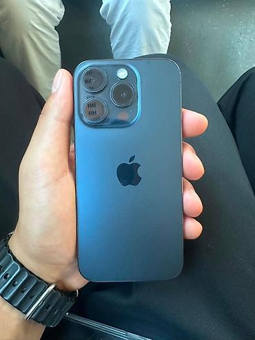 mini iphone: IPhone 15 Pro, Б/у, 128 ГБ, Синий, Защитное стекло, 81 % — 1