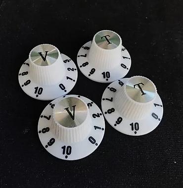 Gitare: TOP HAT LP, KAPICE ZA POTENCIOMETRE KNOBS CRNE I BELE | Slanje po — 5