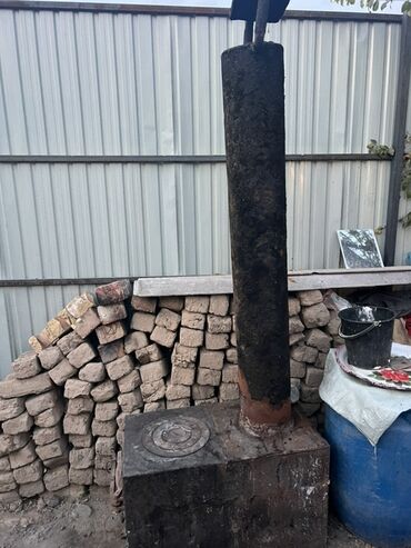 мебель в бишкеке фото цены: Печь-буржуйка с варочной поверхностью и дымоходом - Тип