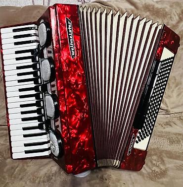 Аккордеоны: Аккордеон Weltmeister Stella, красный перламутровый корпус — 2
