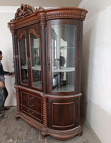 delloro mebel instagram: Klassik üslubda qonaq otağı mebel dəsti - Material: tünd rəngli ağac — 3