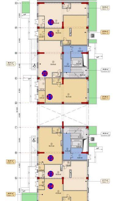 сдаю коммерческое помещение: 1 комната, 40 м², Элитка, 1 этаж, ПСО (под самоотделку)