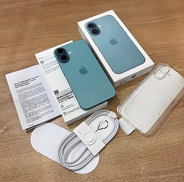 iphone 16: IPhone 16, 128 GB, Face ID, Sənədlərlə, Zəmanət — 1