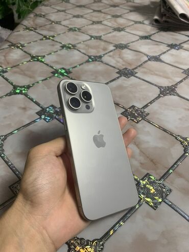 aoc монитор: IPhone 15 Pro Max, Б/у, 512 ГБ, Natural Titanium, Зарядное устройство, Защитное стекло, Чехол, 86 %