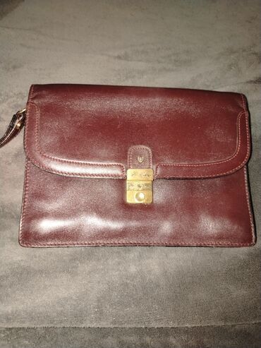 torba crna: Elegant purse, Material: Leather