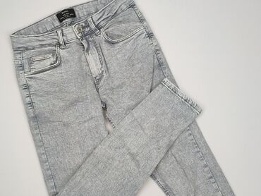 woskowane spodnie z wysokim stanem h m: Bershka, Джинси жіночі, розмір M