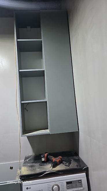silver kitchen: Комплект мебели для ванной комнаты с местом под стиральную машину на — 3