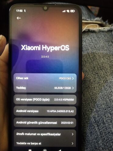 poco x7 qiyməti: Poco C65, 128 ГБ, цвет - Черный, Кнопочный, Сенсорный, Отпечаток пальца