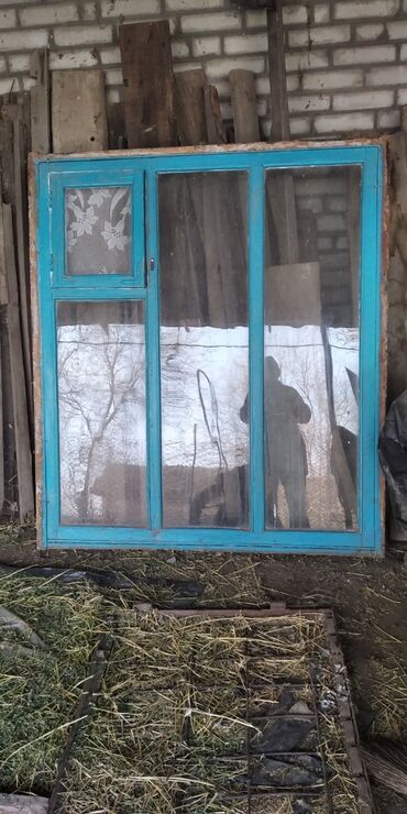 окно деревянные: Б/у, 150 *130, Самовывоз