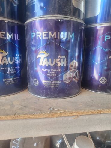 Эмалевая краска Taush Premium Alkyd Enamel Paint Gloss в синем цвете
