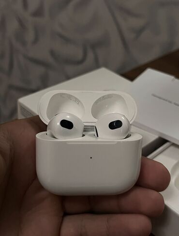 чехол для airpods: Беспроводные (Bluetooth) Наушники, Apple, цвет - Белый